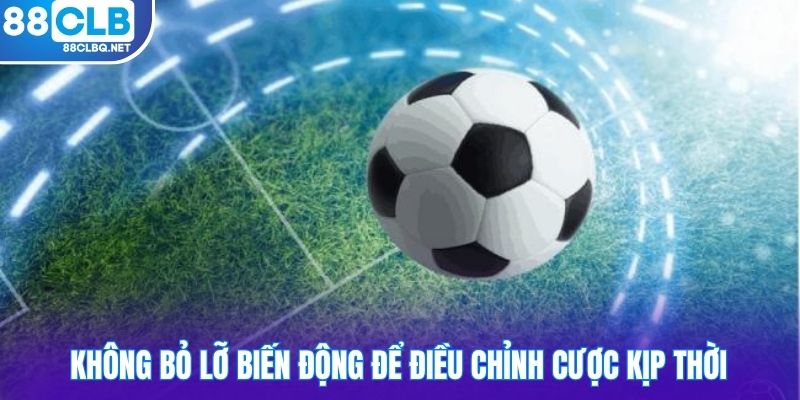 khong bo lo bien dong de dieu chinh cuoc kip thoi Không bỏ lỡ biến động để điều chỉnh cược kịp thời